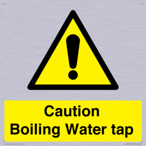 Caution Boiling Water Tap